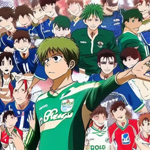 Prompt: rony from palmeiras in anime