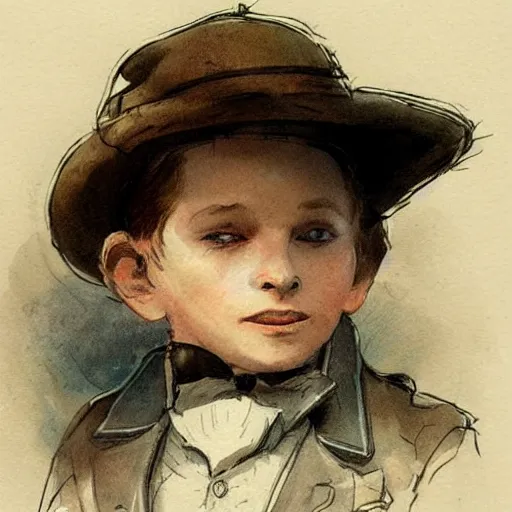 Prompt: (((((portrait of boy dressed as retro space explorer steampunk detective . muted colors.))))) by Jean-Baptiste Monge !!!!!!!!!!!!!!!!!!!!!!!!!!!