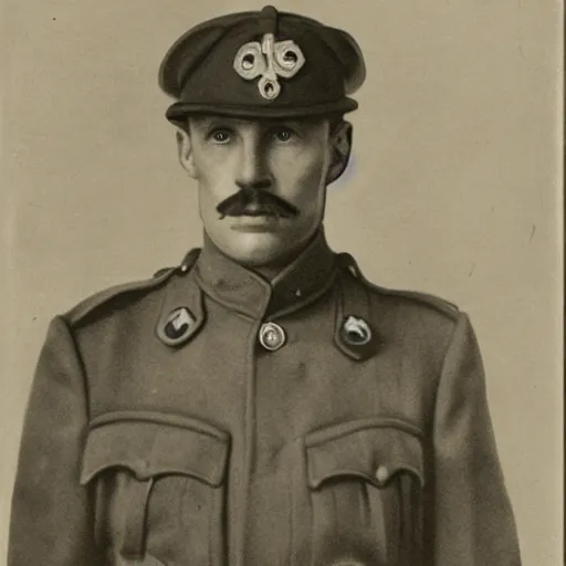 Image similar to portrait of luigi as a world war one soldier