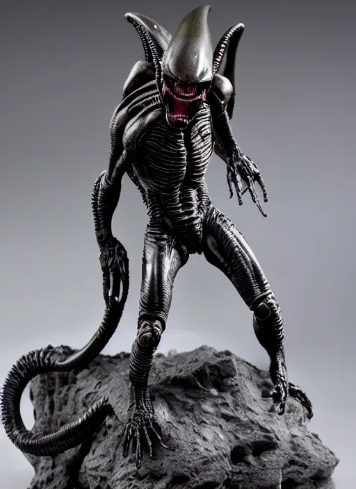 Image similar to 80mm resin detailed miniature of a Xenomorph from Alien(1980), Product Introduction Photos, 4K, Full body,