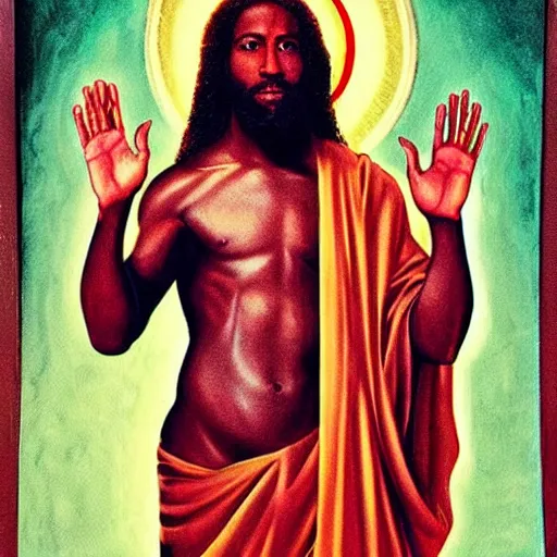 Prompt: Black Jesus