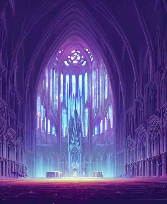 Prompt: simplicity, a cathedral made out of elegant biological forms, in the style of a spaceship, magic spells, by dan mumford, yusuke murata, makoto shinkai, ross tran, cinematic, unreal engine, cel shaded, featured on artstation, pixiv