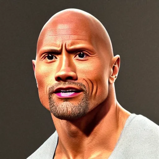 Dwayne 'The Rock' Johnson (Frown) Flat Card Face