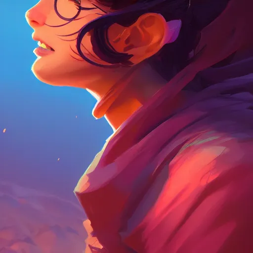 Image similar to profile portrait, maya ali mage, gloomhaven, dynamic lighting, gaudy colors, octane render aesthetic, matte painting concept art, official fanart behance hd artstation by jesper ejsing, by rhads and makoto shinkai and lois van baarle and ilya kuvshinov and rossdraws