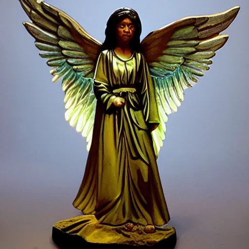 Image similar to bioluminiscent biblically accurate angel