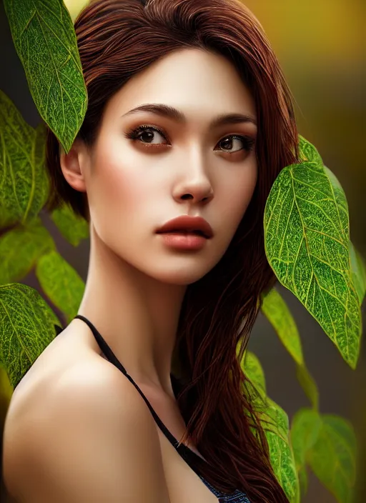 Prompt: photo of a gorgeous female in the style of stefan kostic, realistic, professionally, half body shot, sharp focus, 8 k high definition, insanely detailed, intricate, elegant, art by stanley lau and artgerm, extreme bokeh foliage