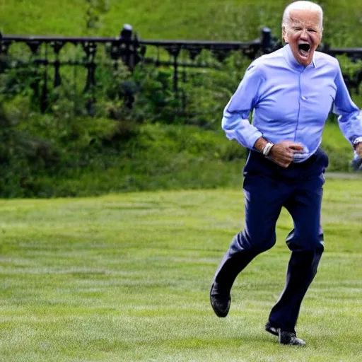 prompthunt: Joe Biden wearing a backwards baseball cap