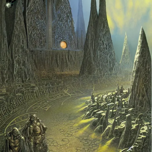 Prompt: The Silmarillion by Ted Nasmith