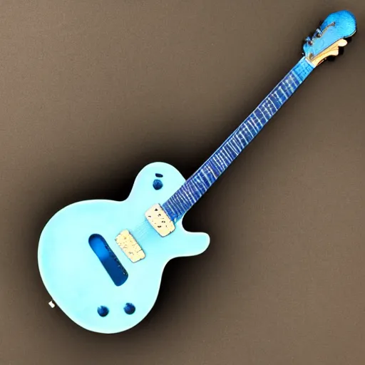 Image similar to a blue magic guitar