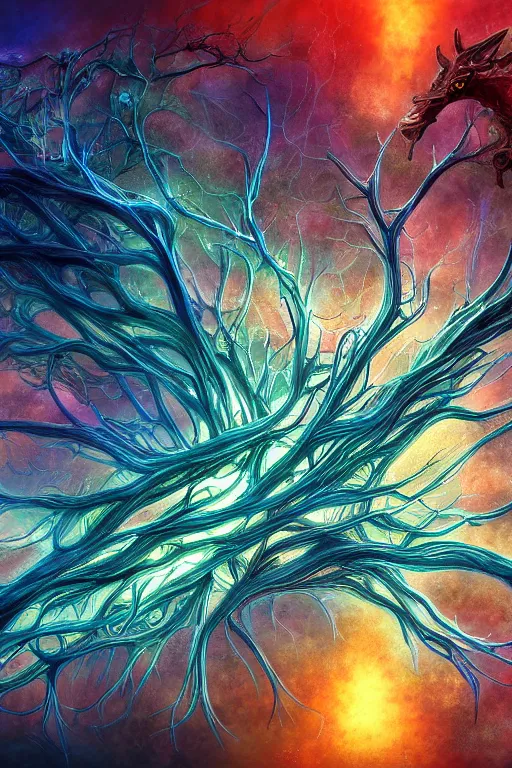 Prompt: synapses. fantasy, digital painting, hd, detailed.