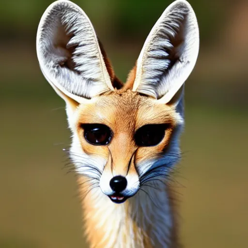 Image similar to photo of a fennec fox giraffe hybrid