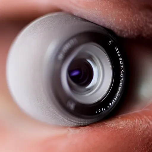 Prompt: Extreme close-up shot of a sleep-deprived programmer, Sigma 24 mm f/8