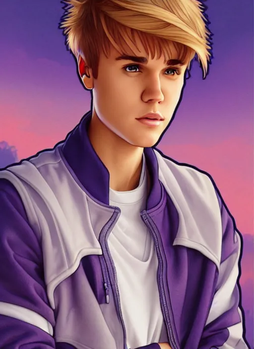 Prompt: cute justin bieber trading card design, natural lighting, path traced, highly detailed, high quality, digital painting, by don bluth and ross tran and studio ghibli and alphonse mucha, artgerm