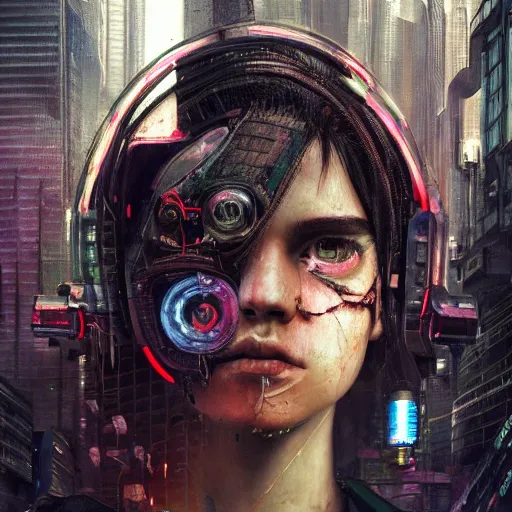 Prompt: hyperrealistic mixed media image of cyberpunk, by thomas eakes & greg rutkowski & xiang duan, perfect facial symmetry, dim volumetric lighting, 8 k octane beautifully detailed render, post - processing, extremely hyper - detailed, intricate, epic composition, lifelike attributes, cinematic lighting, masterpiece, trending on artstation, very very detailed, stunning,