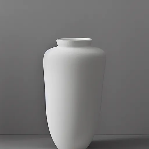 Image similar to “ a 6 0 mm photograph of a parameteric ceramic vase that is smooth and reminiscent of fluid dynamics ”