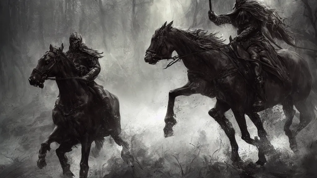 lord of the rings black riders wallpaper