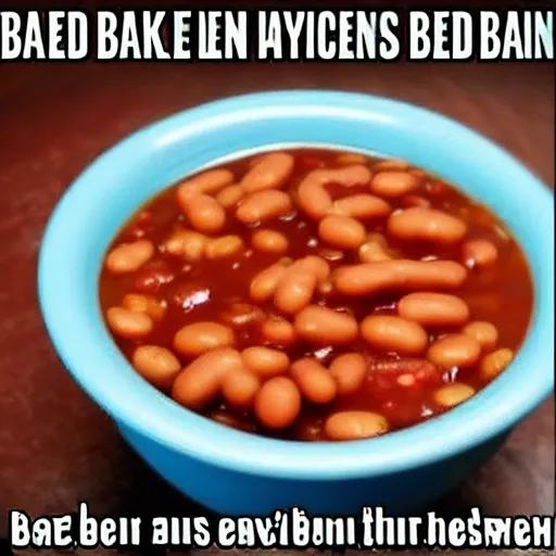 Prompt: meme about baked beans