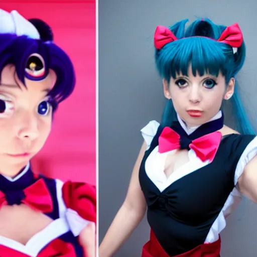 Prompt: sailor moon in real life