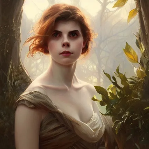 Prompt: beautiful natural Lucy Boynton, intricate, elegant, highly detailed, digital painting, artstation, concept art, smooth, sharp focus, illustration, art by artgerm and greg rutkowski and alphonse mucha and loish and WLOP