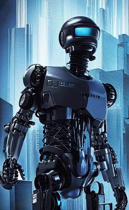 Image similar to cyberpunk robocop