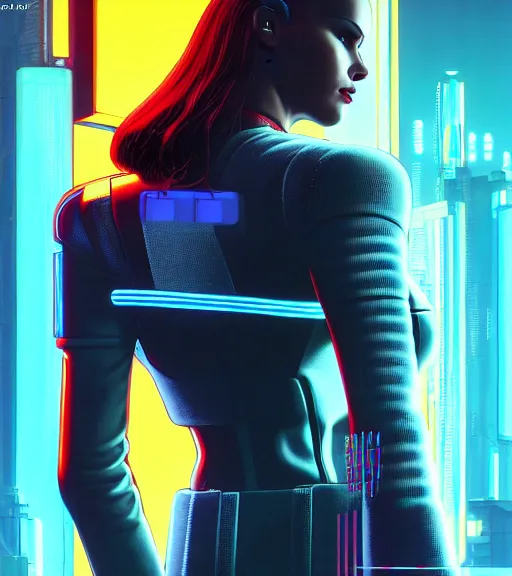 Image similar to cable plugged in, side of head, very very beautiful woman, cyberdeck computer terminal, chrome jacket, 1 9 7 9 omni magazine cover, style by vincent di fate, cyberpunk 2 0 7 7, very coherent, detailed, 4 k resolution, unreal engine, daz