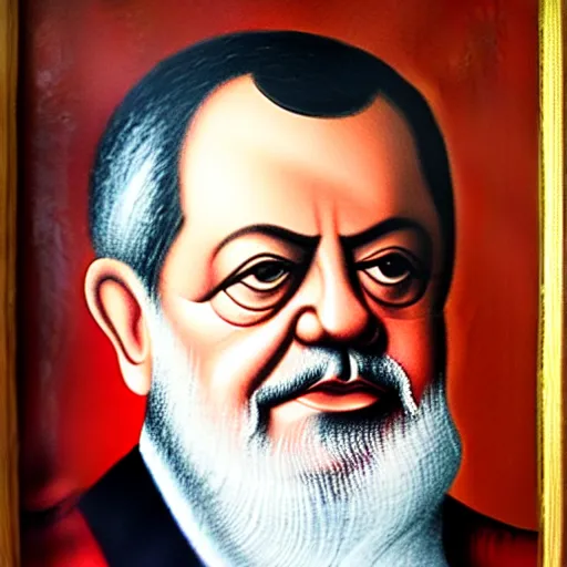 Image similar to of a portrait of luiz lula da silva, f 2. 2