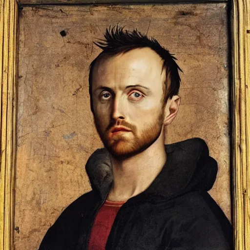 Prompt: renaissance portrait of jesse pinkman