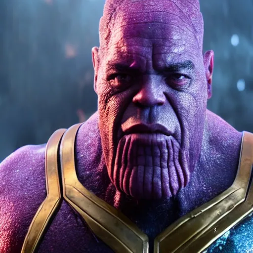 Prompt: giancarlo esposito as thanos, hd 4k photo, cinematic lighting