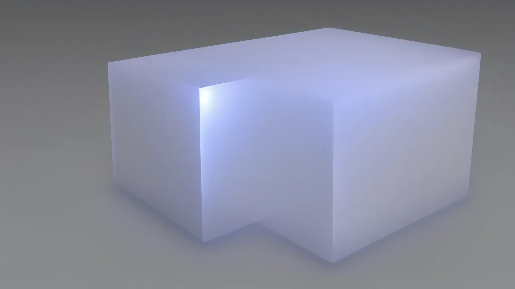 Image similar to a vapor cube, omnidimensional, 8 k, rim lighting, lumen global illumination, opaque, glowing