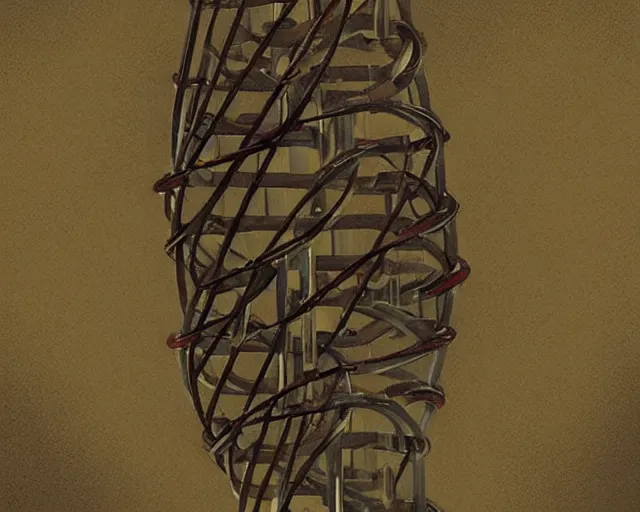 Prompt: double helix! dna, a closeup simple vector pop surrealism, by ( leonardo da vinci ) and greg rutkowski