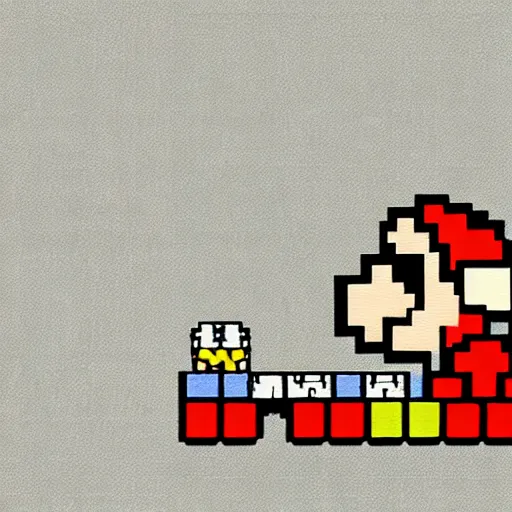 Image similar to sad super mario