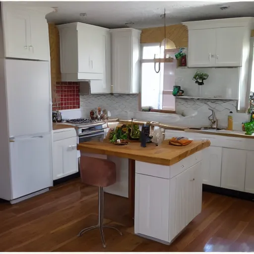 Image similar to the new kitchen of my mother is disturbing