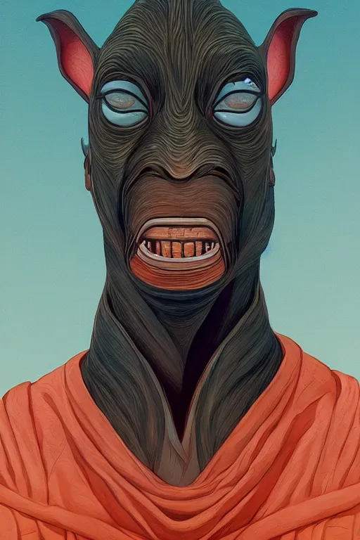 Image similar to Jar Jar Binks, Victo Ngai, artgerm portrait