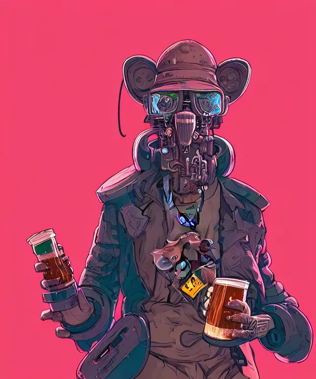 Image similar to a portrait of an anthropomorphic cyberpunk koala holding a boot of beer, cyberpunk!, fantasy, elegant, digital painting, artstation, concept art, matte, sharp focus, illustration, art by josan gonzalez