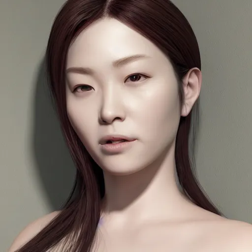 Prompt: a beautiful woman in tokyo, 3 d render, hyper - realistic detailed portrait, hyper detailed, octane render