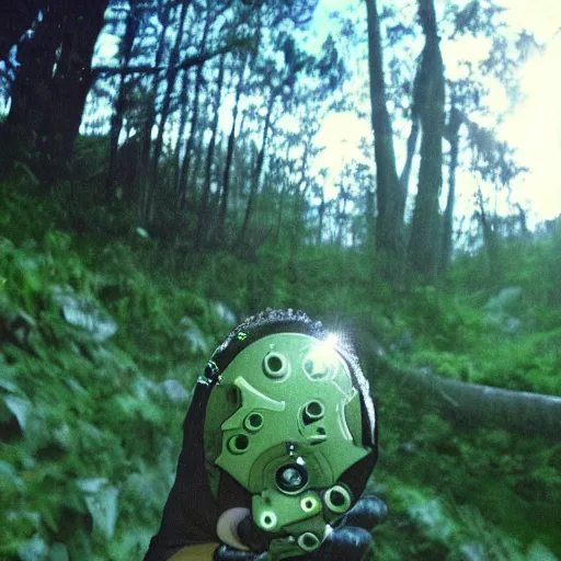 Image similar to cthulu caught on trail cam, photo detailed