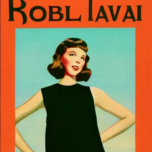 Image similar to “Millie Bobby Brown portrait, color vintage magazine illustration 1950”