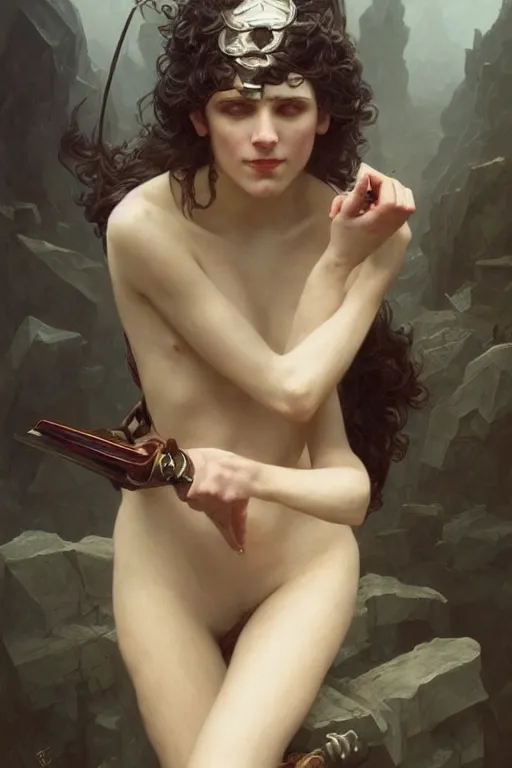 Image similar to Daniel day lewis, D&D, fantasy, intricate, seductive, cinematic lighting, highly detailed, beautiful, digital painting, artstation, masterpiece, concept art, smooth, sharp focus, illustration, art by Artgerm peter mohrbacher Greg Rutkowski and william-Adolphe Bouguereau