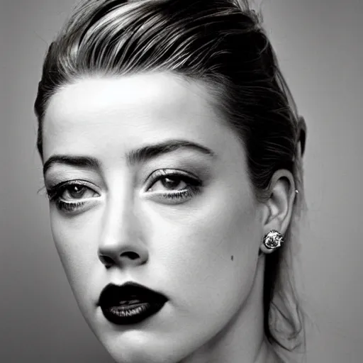 Image similar to portrait of amber heard by mario testino 1 9 8 0, 1 9 8 0 s style, headshot, taken in 1 9 8 0, detailed, award winning, sony a 7 r