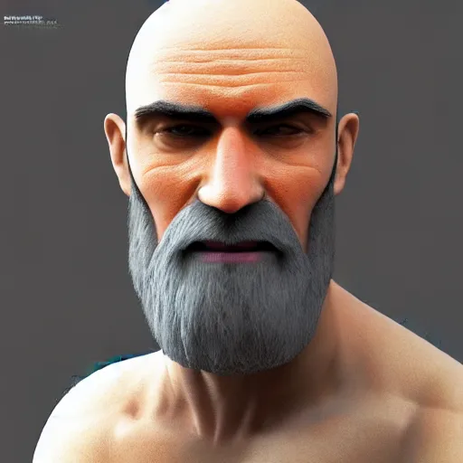 Prompt: bald man with an orange beard android, hyper detailed, digital art, trending in artstation, cinematic lighting, studio quality, smooth render, unreal engine 5 rendered, octane rendered, art style by klimt and nixeu and ian sprigger and wlop and krenz cushart