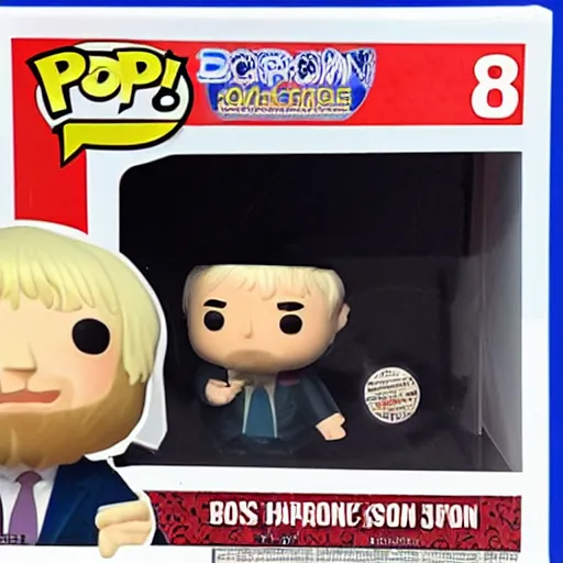 Image similar to boris johnson as funko pop still sealed in box, ebay listing ,