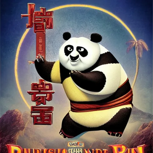 Image similar to religious icon of kung fu panda