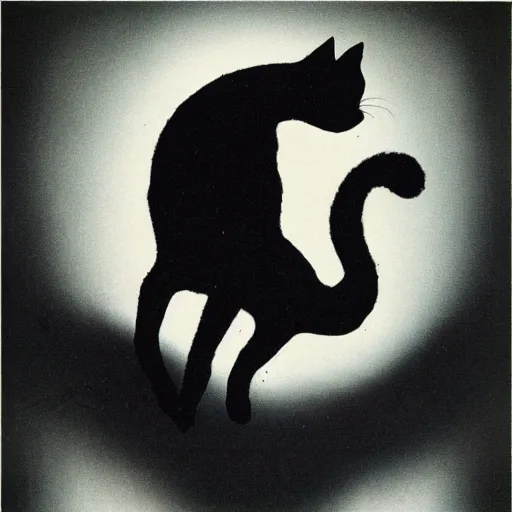 Image similar to album cover for an album called'the black cat ', 1 9 9 0