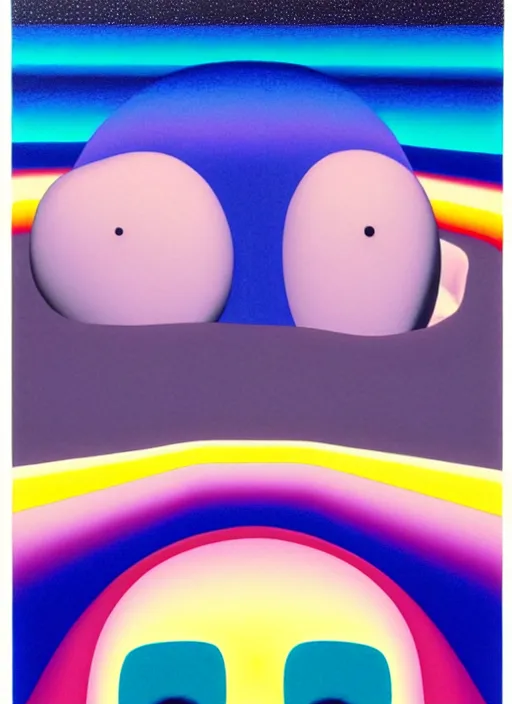 Image similar to sleep by shusei nagaoka, kaws, david rudnick, airbrush on canvas, pastell colours, cell shaded, 8 k