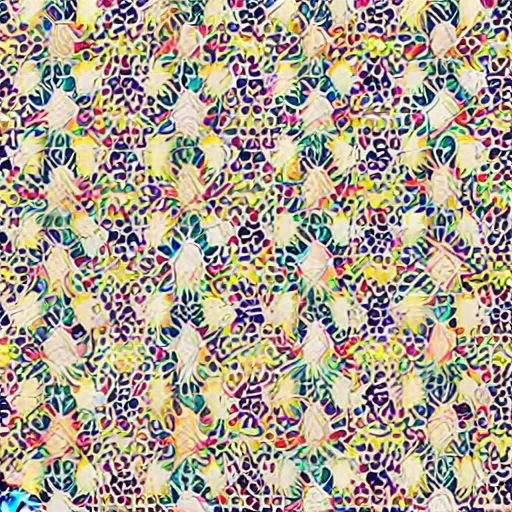 Image similar to Print of white geometric pattern shapes, colorful background gradient