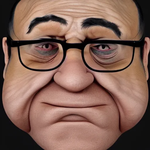 Prompt: hyperrealistic mixed media realistic sculpture of danny devito with the torso of an octopus, stunning 3 d render inspired art by xiang duan and thomas eakes, perfect facial symmetry, hyper realistic texture, realistic, highly detailed attributes and atmosphere, dim volumetric cinematic lighting, 8 k octane detailed render, post - processing, masterpiece,