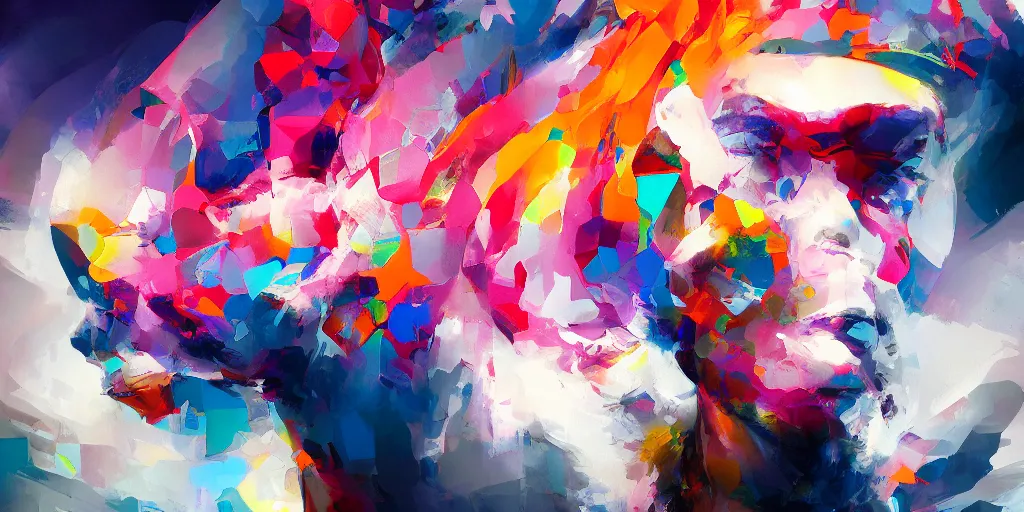 Image similar to intricate fractal abstraction artstation by ryan hewett and rhads