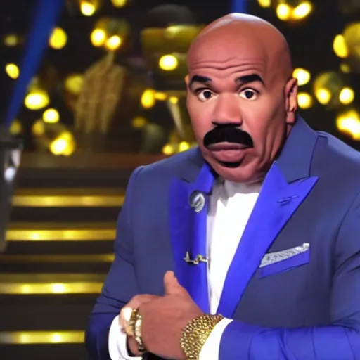 Prompt: Steve harvey with the infinity gauntlet