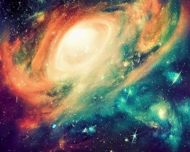 Image similar to Space is filled with the wonder of dreams. The image of a lost galaxy on a planet with a lot of beauty. The galaxy has touched my soul and brought me peace.