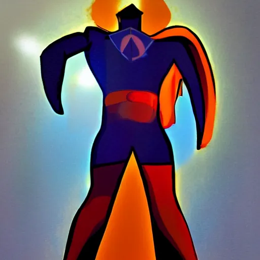 Image similar to MirrorWalker superhero who can walk across mirrors and become his own reflection